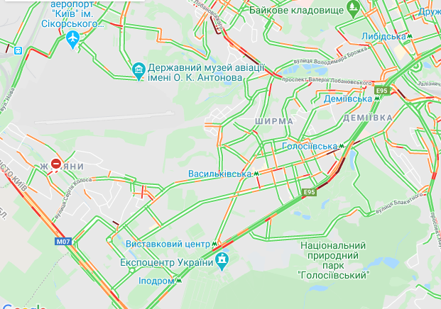 Пробки в Киеве. 