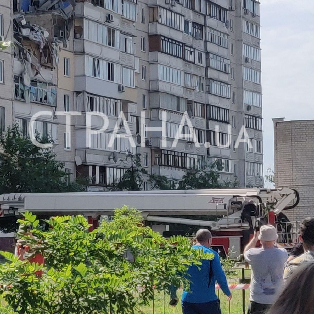 Взрыв в многоэтажке. Фото: strana.ua