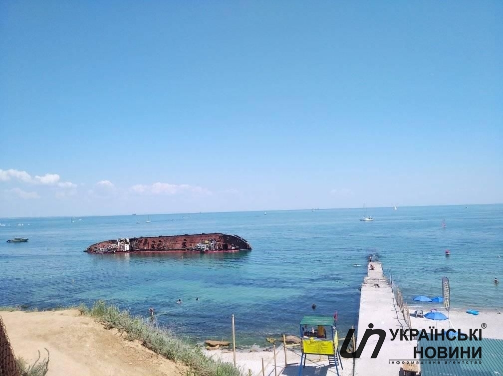 Вид на танкер 