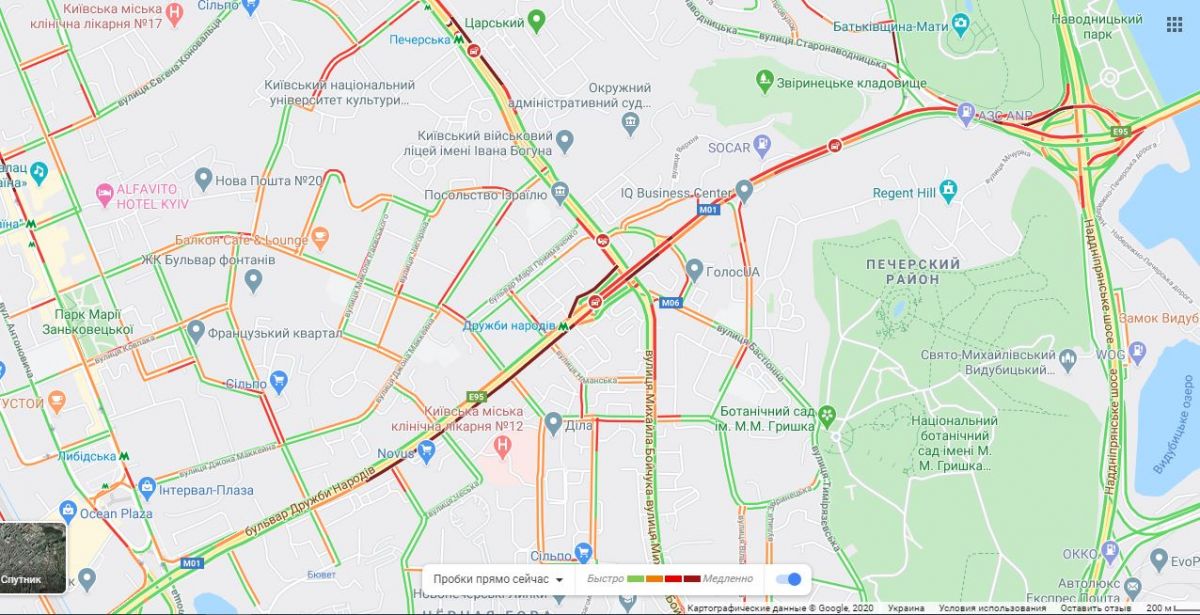 Тянучки в Печерском районе. Карта: Google Maps