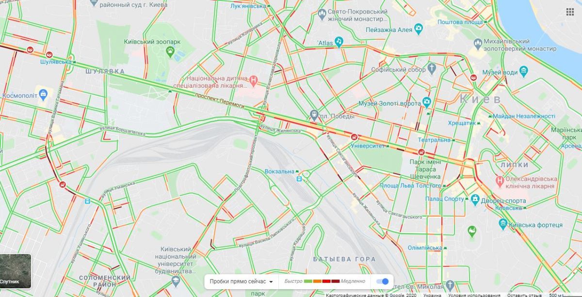 Тянучки в центре города. Карта: Google Maps