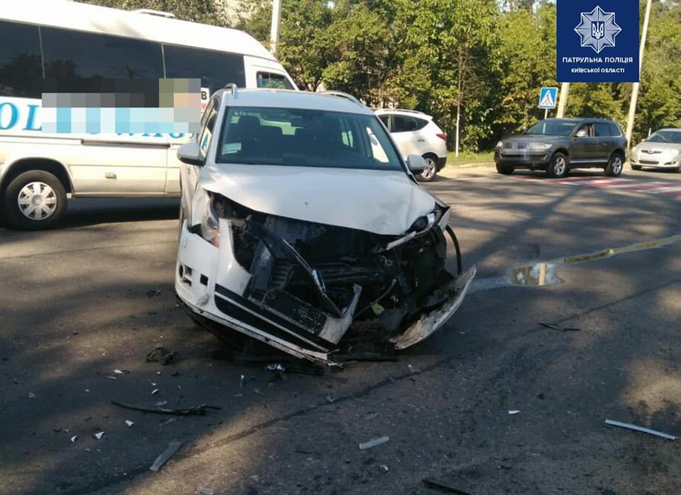 ДТП в Киевской области. Фото: Facebook/ Патрульная полиция Киевской области