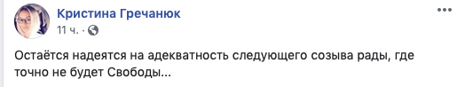 Скриншот: Кристина Гречанюк