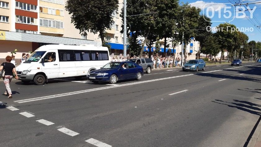 Акция протеста в Гродно. Фото: 015.by