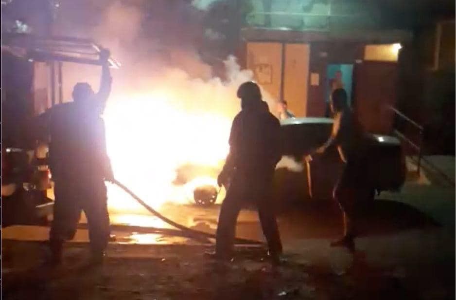 Згорів автомобіль журналістів