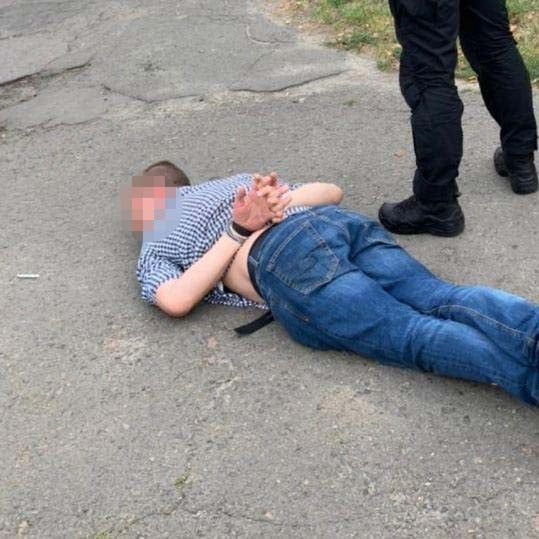 Подозреваемый. Фото: Facebook прокуратуры Киева