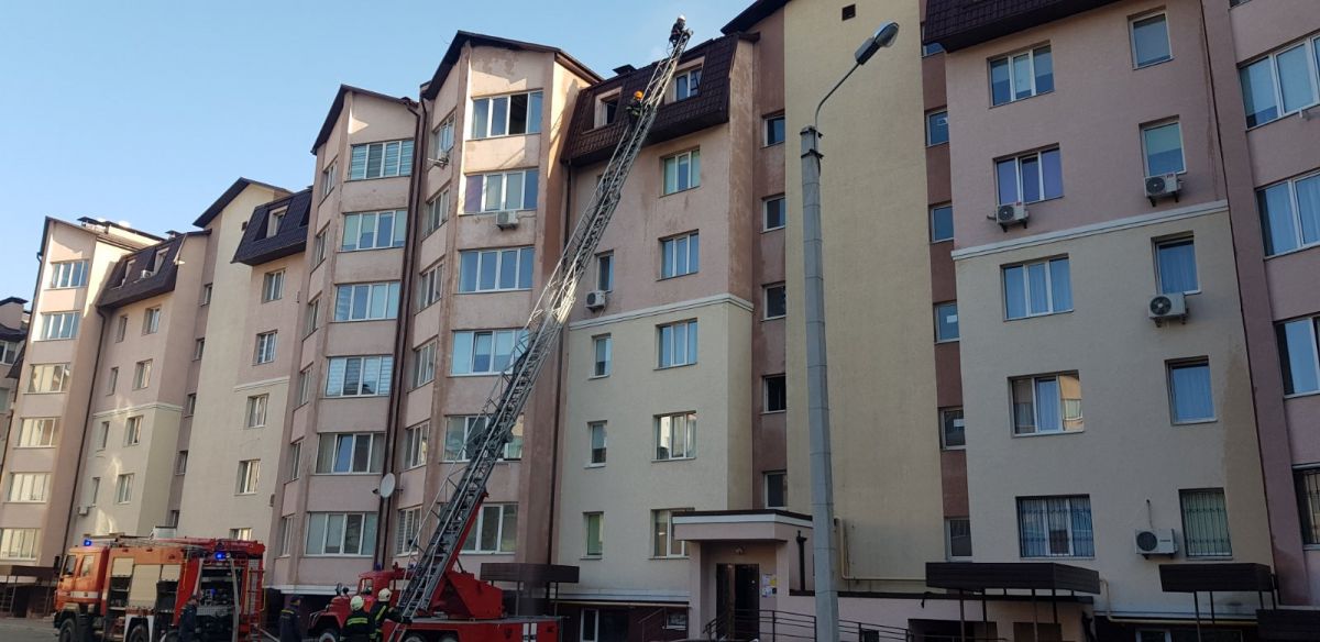 Пожар в Софиевской Борщаговке Фото: ГСЧС