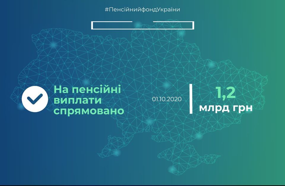На выплаты направили 1,2 млрд гривен. Инфографика: Пенсионный фонд Украины