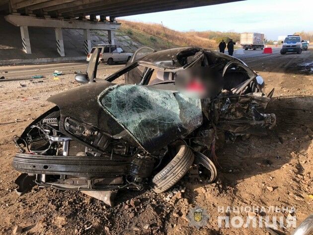 ДТП под Харьковом. Фото: пресс-служба Полиции