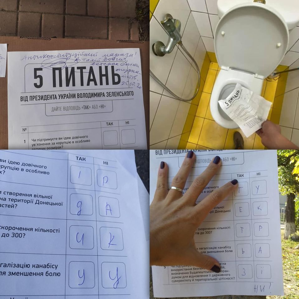Вопросы от Президента. Фото: Facebook/Iegor Shumikhin