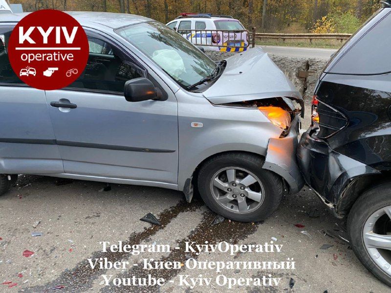 ДТП на Кольцевой дороге в Киеве. Фото: Киев Оперативный