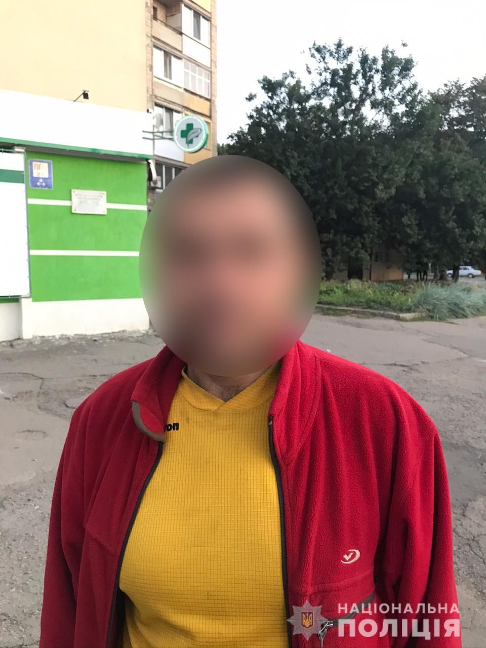 Підозрюваний.  Фото: прес-служба Національної поліції