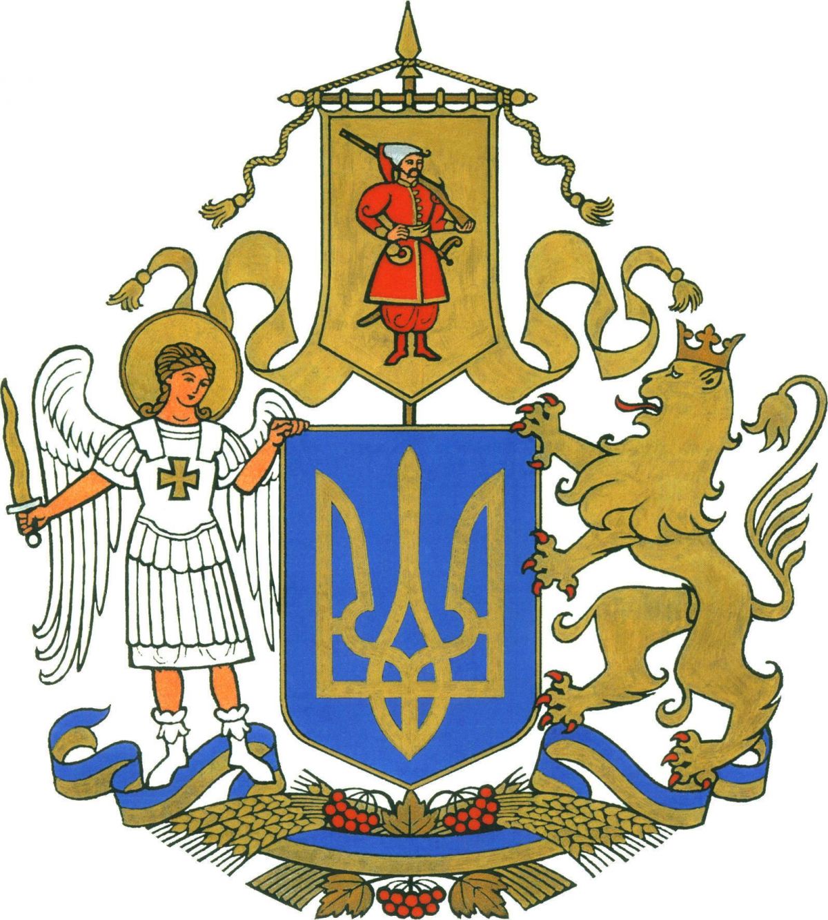 Ескіз переможця конкурсу на великий Державний Герб.  Фото: Facebook / Олександр Ткаченко 

