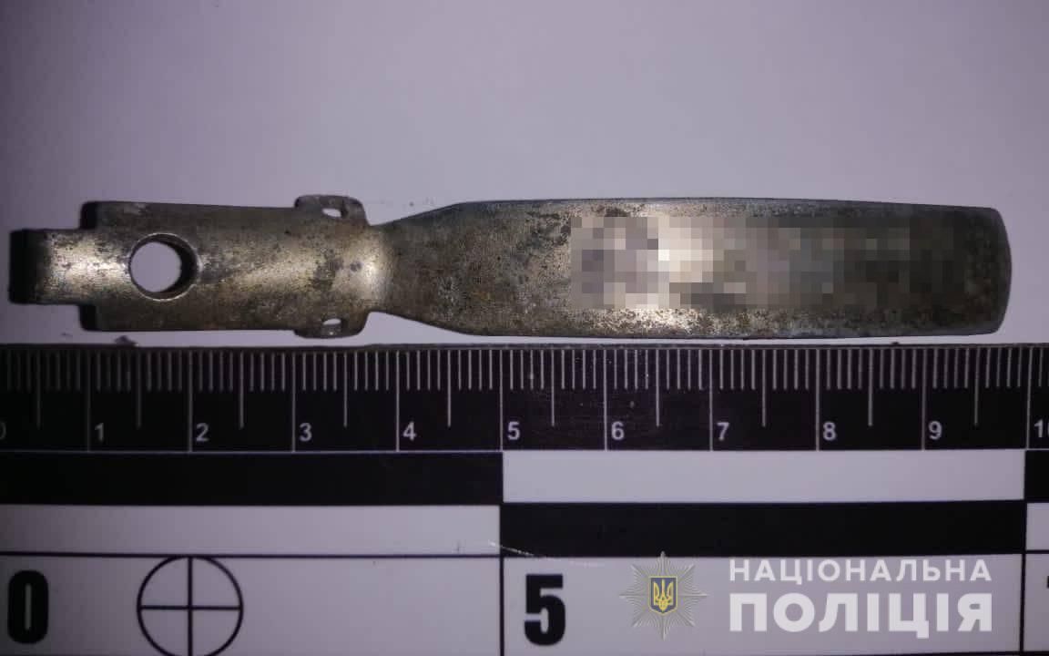 Часть гранаты. Фото: пресс-служба Национальной полиции