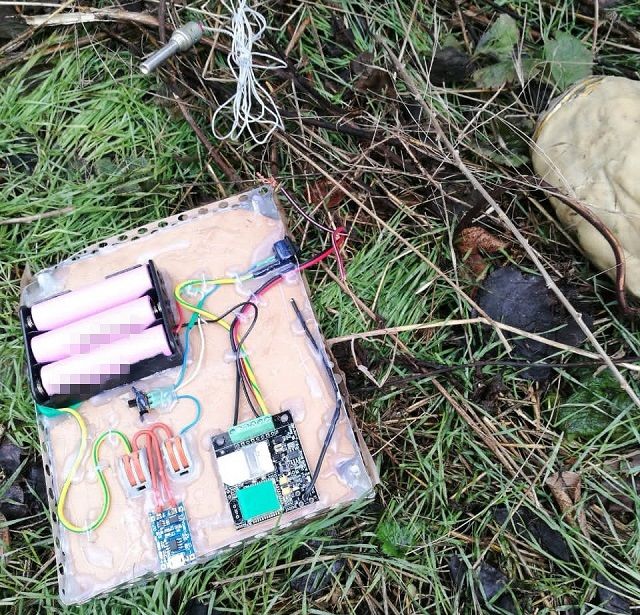 Взрывное устройство, изъятое у задержанного. Фото: пресс-служба СБУ
