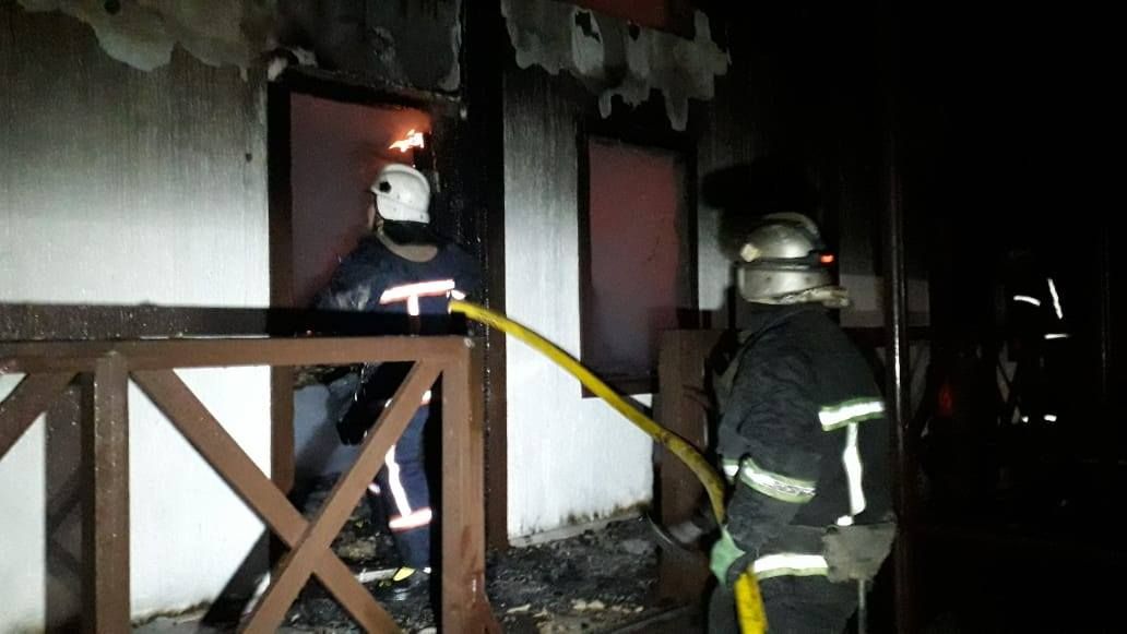 Пожар в Карпатах. Фото: ГСЧС в Ивано-Франковской области