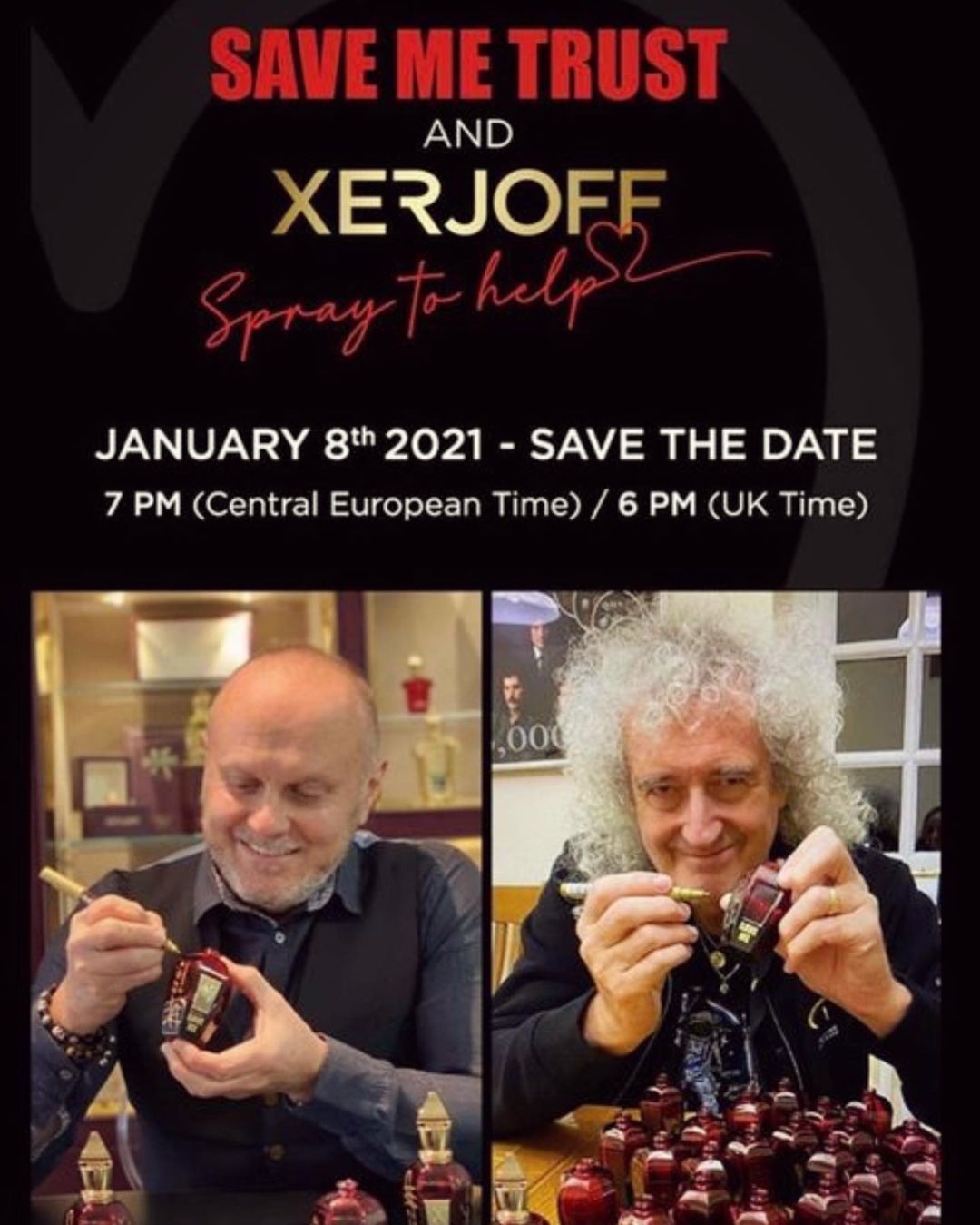 Брайан Мэй и Серджо Момо. Фото: instagram.com/brianmayforreal