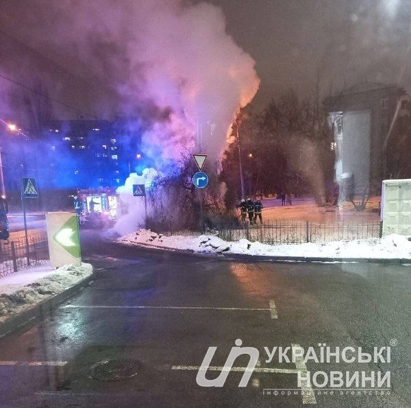 Пожар возле ОККО. Фото предоставлено пресс-службой АЗС.