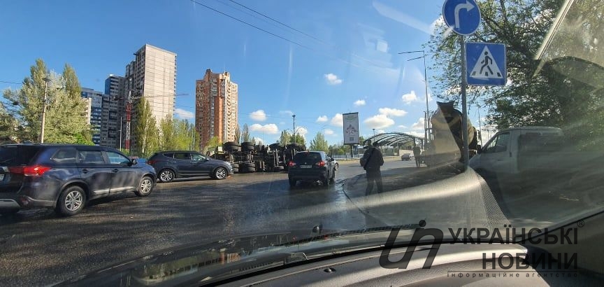 ДТП с бетономешалкой в Киеве