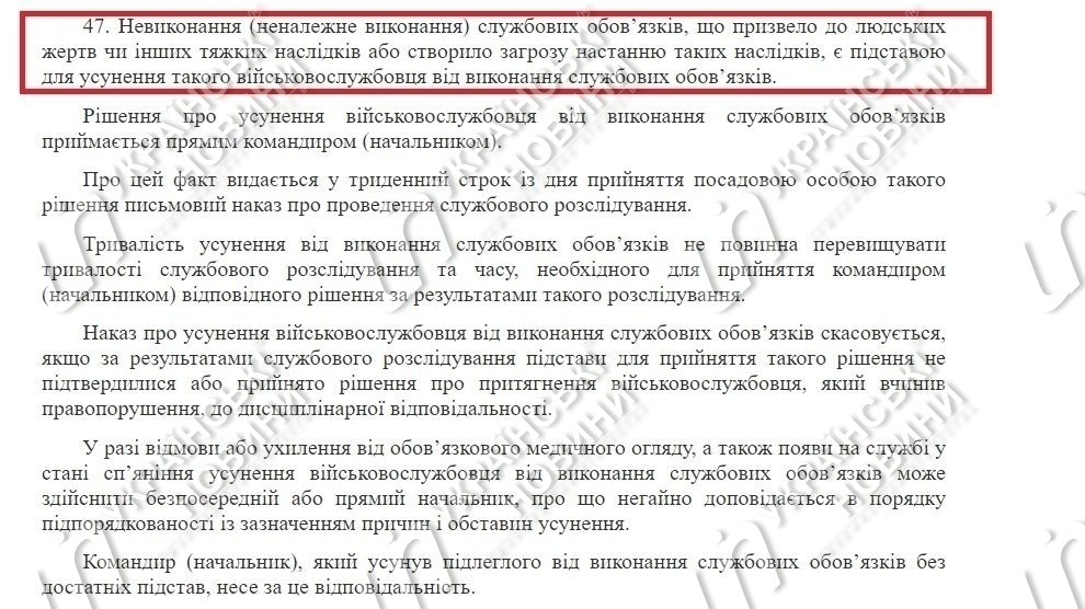 положения закона