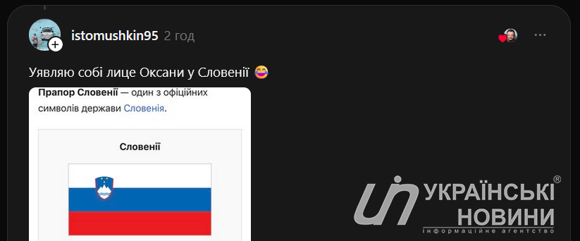 Комментарий под заметкой Олега Гороховского. Скриншот: Українські Новини