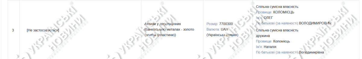 Декларація. Скриншот: Українські Новини