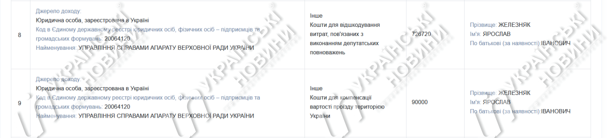 Декларация Я. Железняка. Фото: Українські Новини