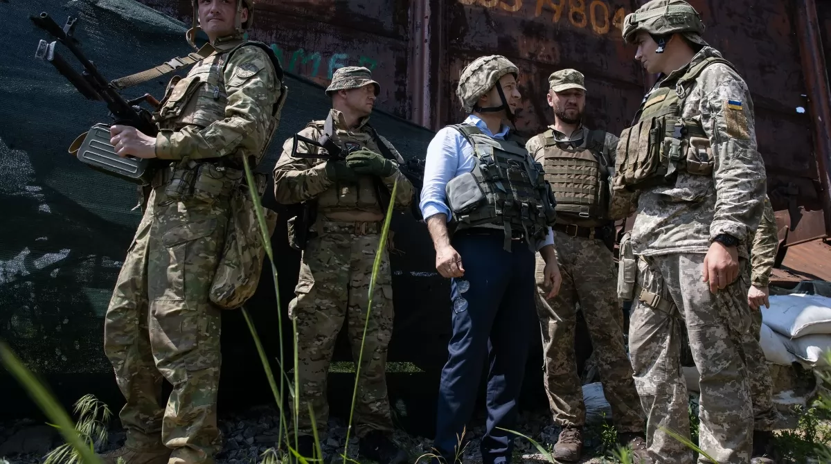Первый визит Зеленского-президента на Донбасс. Фото: пресс-служба Президента