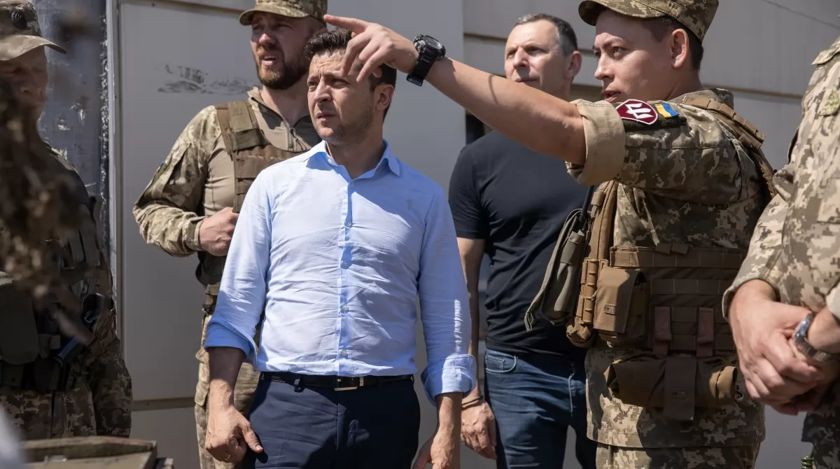 Первый визит Зеленского-президента на Донбасс. Фото: пресс-служба Президента