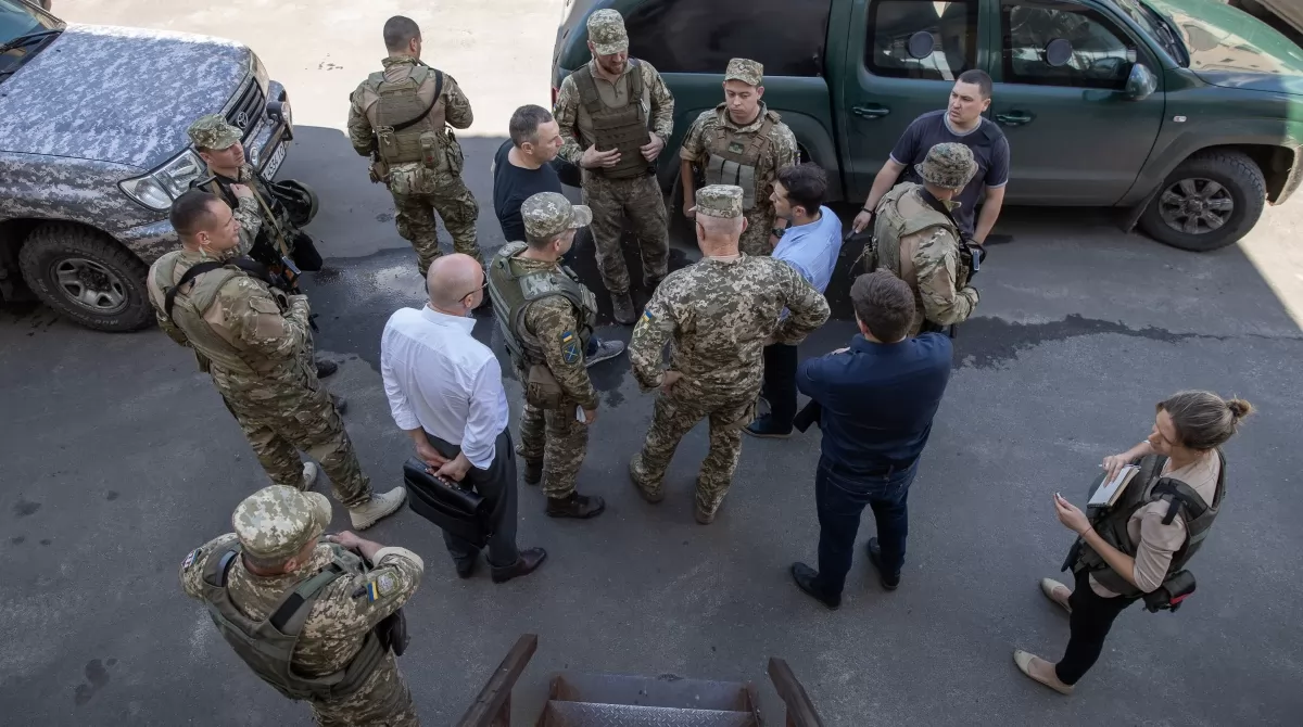 Первый визит Зеленского-президента на Донбасс. Фото: пресс-служба Президента