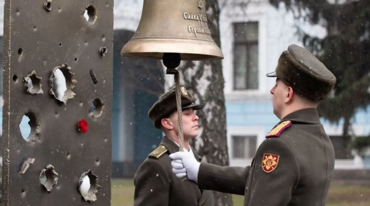Память о погибших киборгах при обороне донецкого аэропорта.Фото:president.gov.ua Память о погибших киборгах при обороне донецкого аэропорта.Фото:president.gov.ua