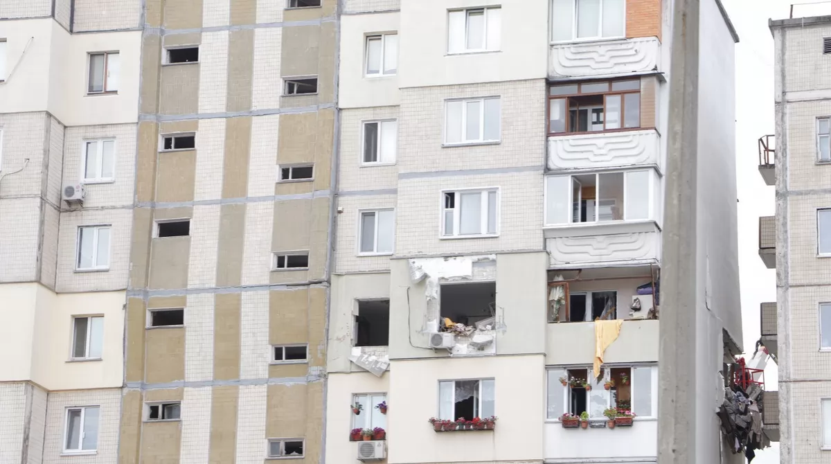 Взрыв на Позняках. Фото: Информатор Взрыв на Позняках. Фото: Информатор