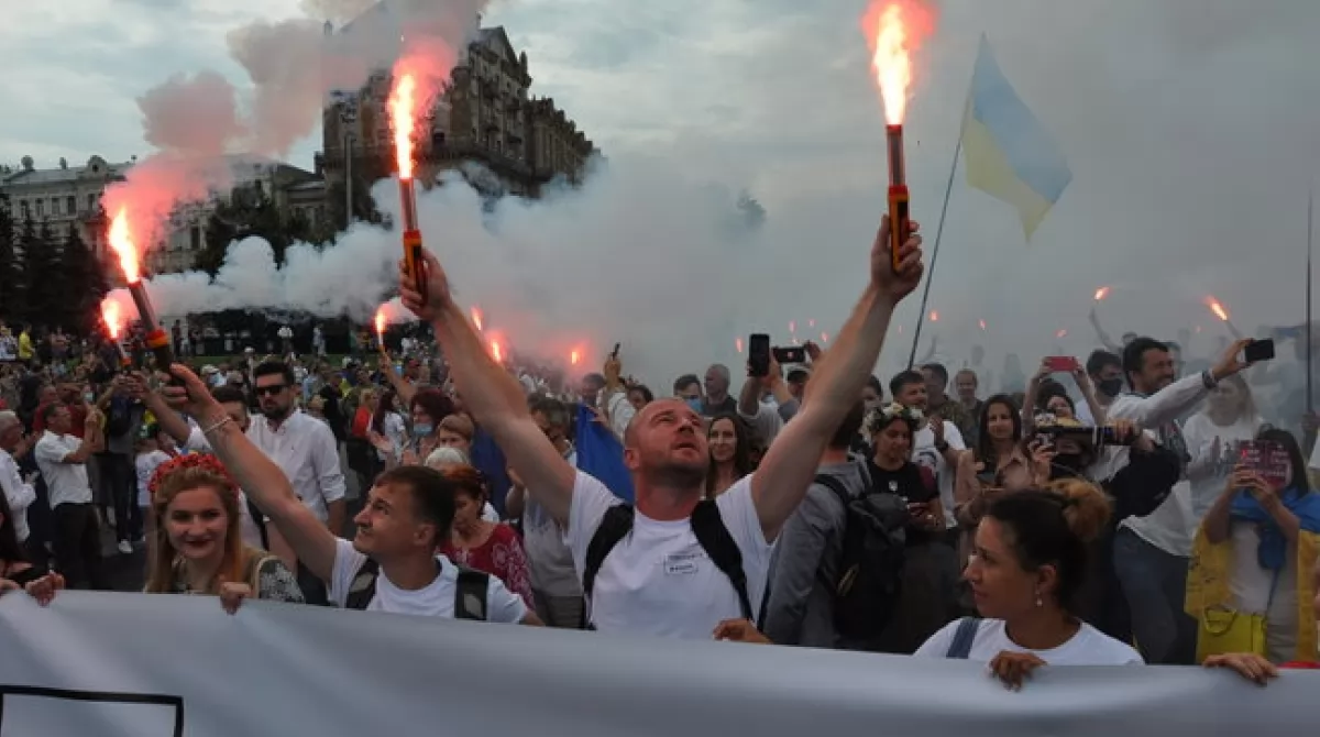 Марш на День независимости Украины. Фото: Цензор.нет Марш на День независимости Украины. Фото: Цензор.нет