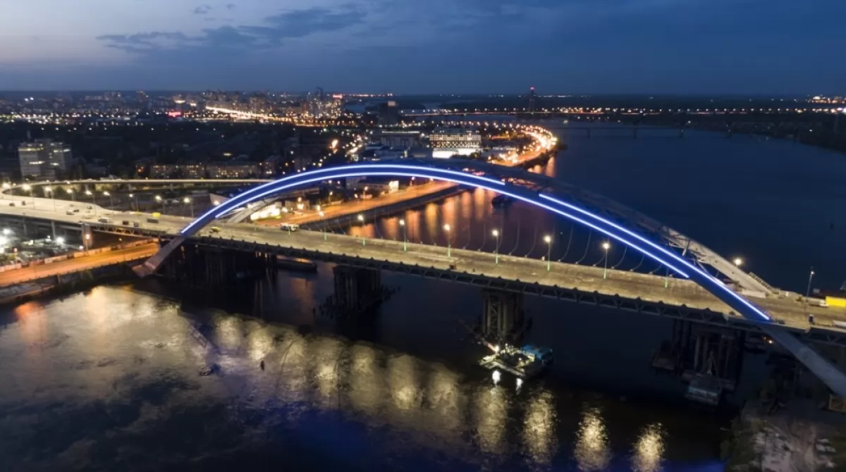 Подольско-Воскресенский мостовой переход в Киеве. Фото: kiev.klichko.org