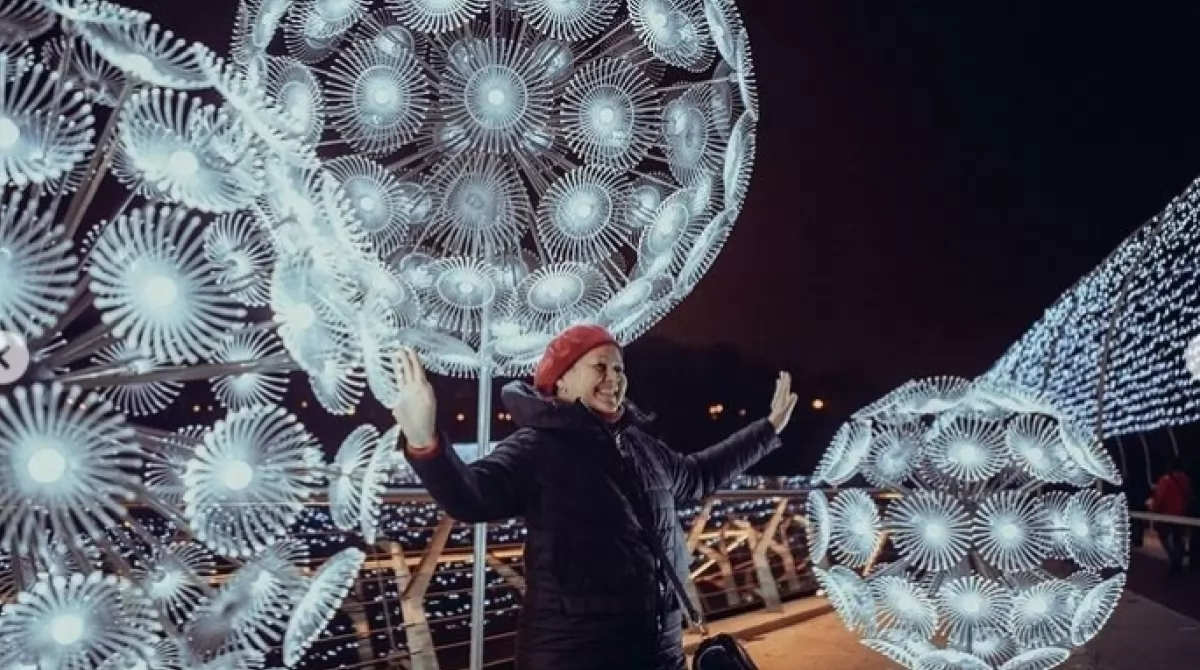 Инсталляция на мосту. Фото: folk.ukraine