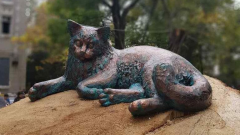 Скульптура кота в Одесі. Фото: "Пушкінська"