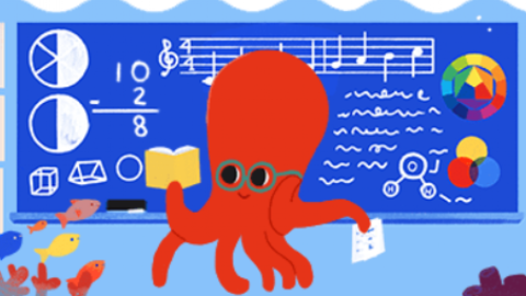 Дудл до Дня вчителя Фото: Google