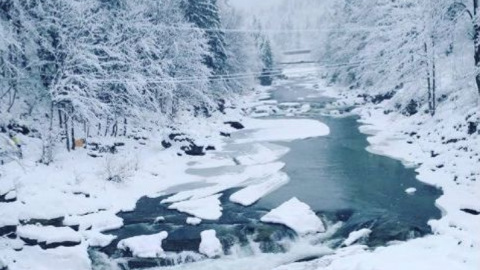 В четверг в Киеве сильный снег, -5...-7. Фото: instagram.com/1ulkabaka