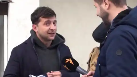 Зеленський з журналістом Свободи, 17 січня 2019. Скріншот "Схеми"