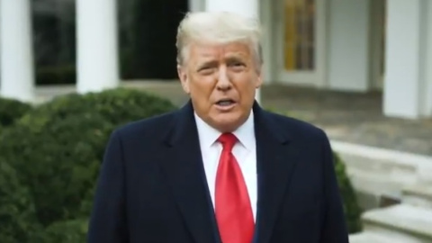 Дональд Трамп. Скриншот видео