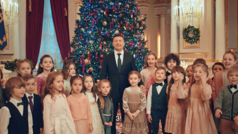 Володимир Зеленський. Звернення на Новий рік. Фото: скріншот відео
