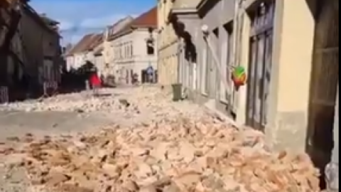 В Хорватии произошло мощное землетрясение