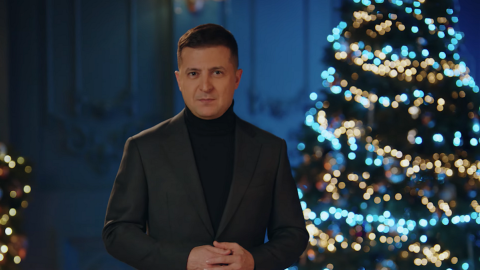 Владимир Зеленский поздравил с Рождеством. Скриншот: youtube/Офіс Президента України