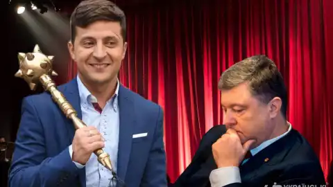 Зеленский и Порошенко. Выборы Президента-2019. Коллаж
