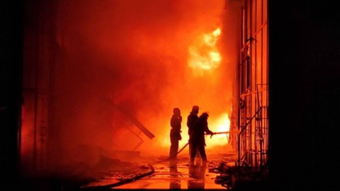 Пожежа на Барабашово. Фото: ДСНС