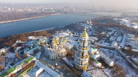 В субботу в Киеве небольшой снег, 0...-2. Фото: world.liveuamap.com