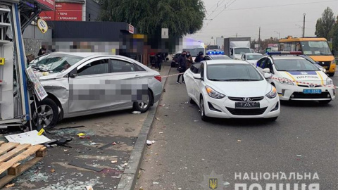 Смертельна ДТП в Києві з таксистом Uber. Фото: Нацполіція