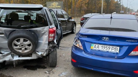 ДТП на Кольцевой дороге в Киеве. Фото: Киев Оперативный