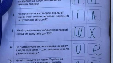 Замість відповідей – одні матюки. У соцмережах показали анкети на опитування Зеленського
