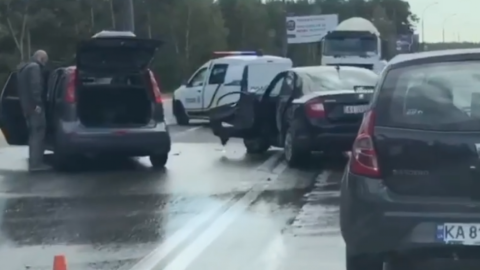 ДТП под Ирпенем. Скриншот видео